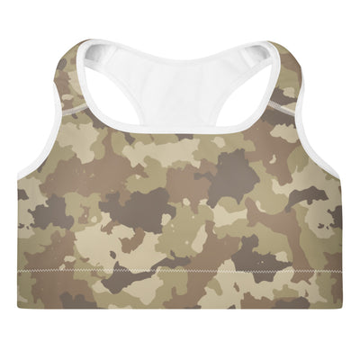 Brown Camo Sports Bra