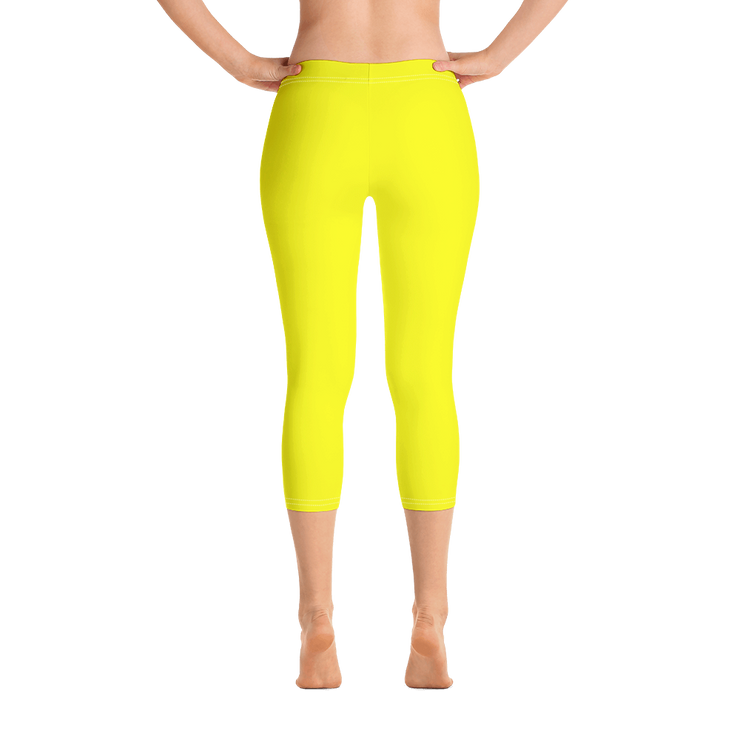 Neon Yellow Capri Leggings