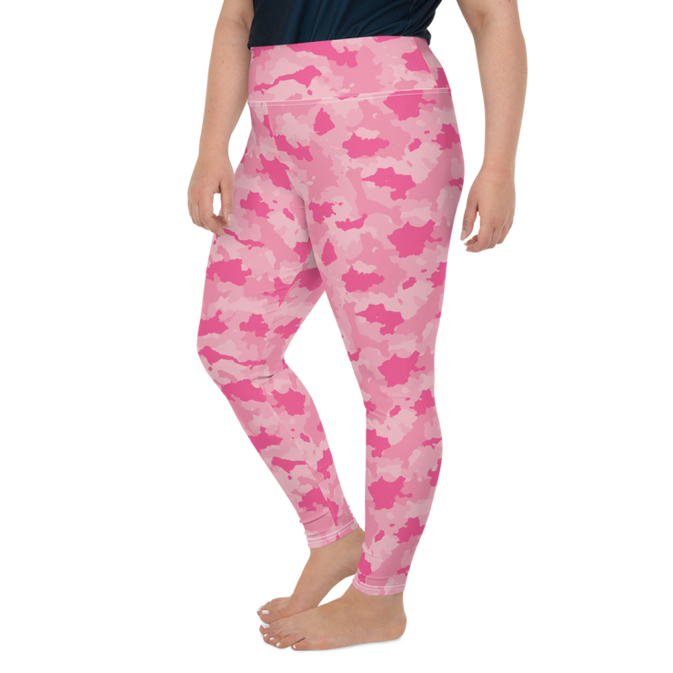 Pink Camo Plus Size Leggings