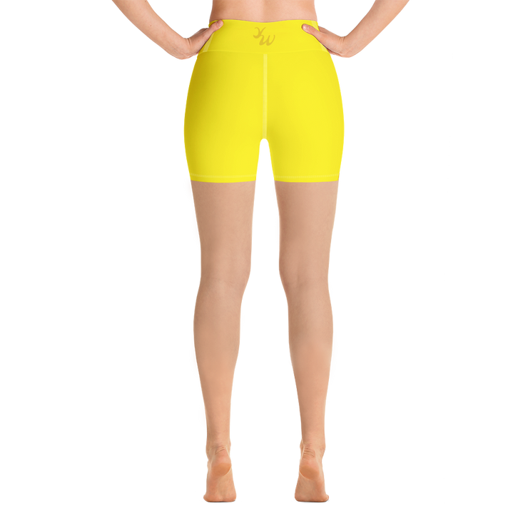 Yellow Yoga Shorts