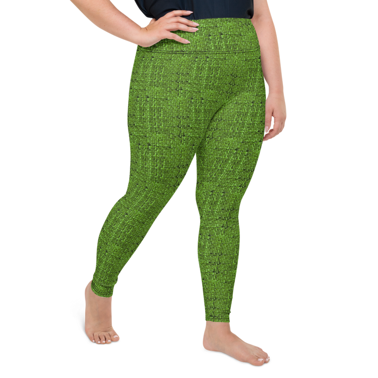 Green Bouclé Plus Size Leggings