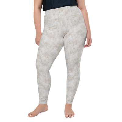 White Fur Plus Size Leggings