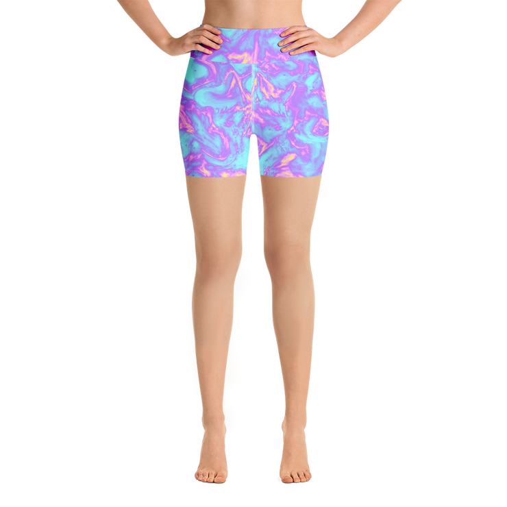 Bubble Gum Blaze Yoga Shorts