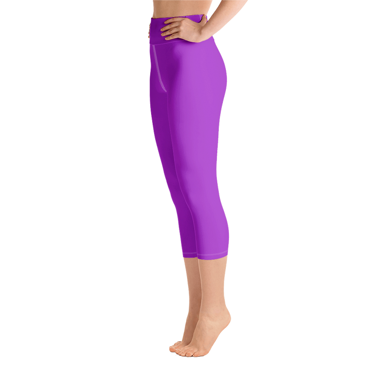 Neon Purple Capri Yoga Pants