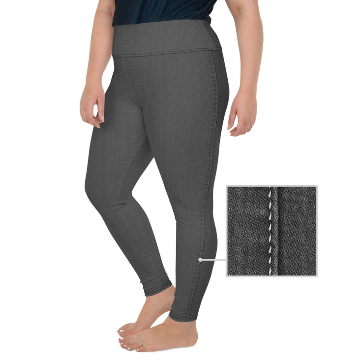 Black Denim Jean 250 Plus Size Leggings