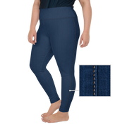 Navy Denim Jean 250 Plus Size Leggings