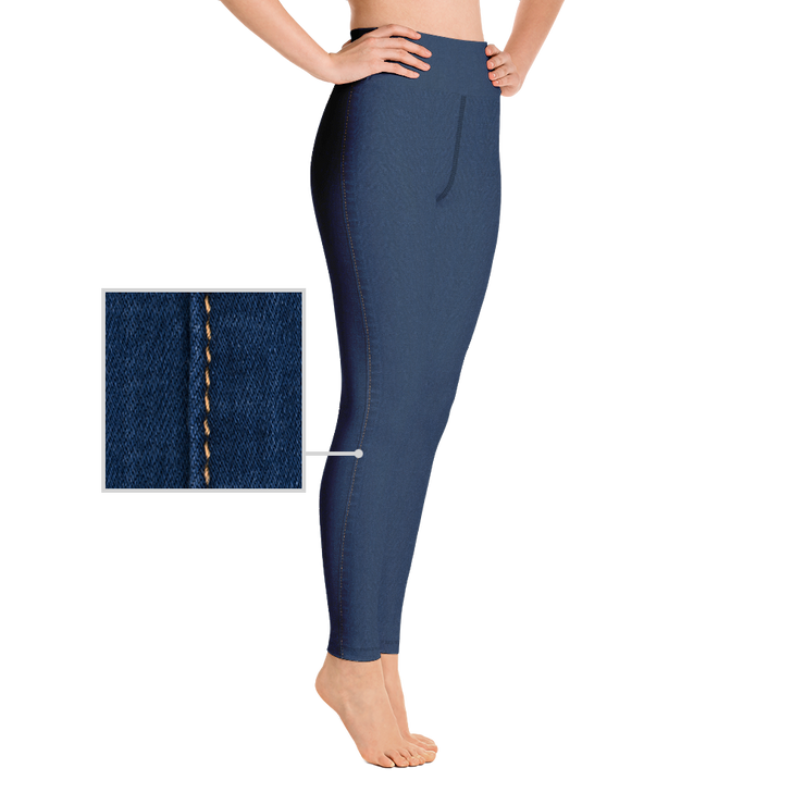 Navy Denim Jean 250 Yoga Pants