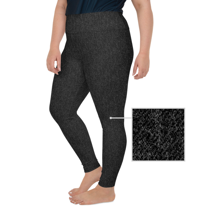 Black Denim Jean 256 Plus Size Leggings