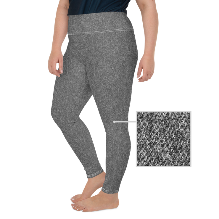 Grey Denim Jean 243 Plus Size Leggings