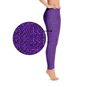 Purple Bouclé Leggings