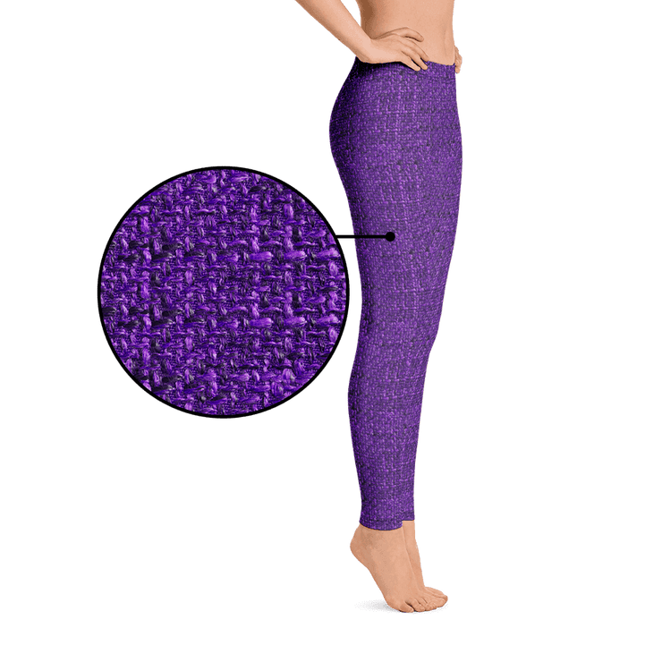 Purple Bouclé Leggings