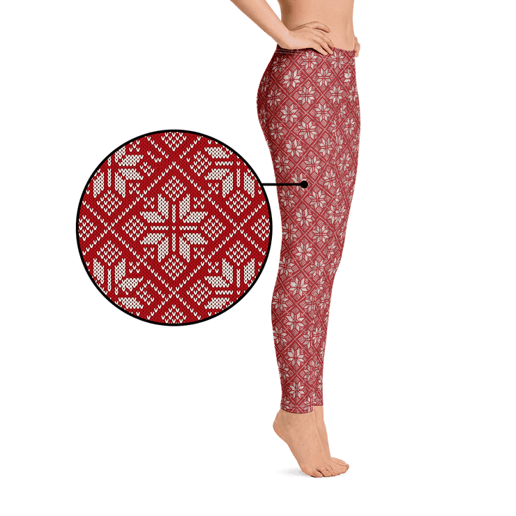 Scarlet Snowflake Leggings