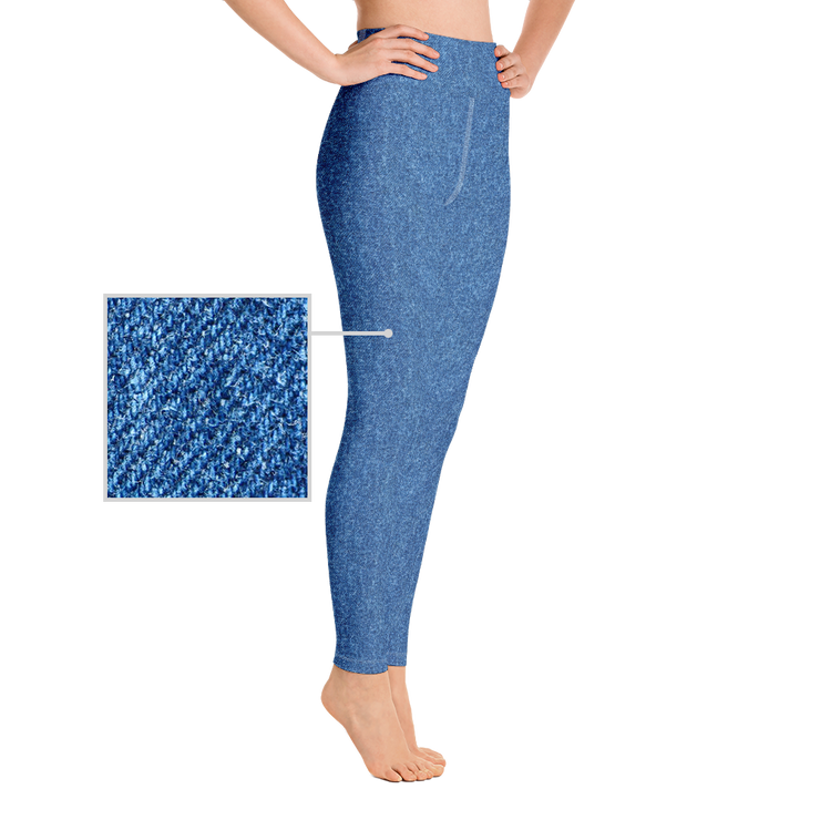 Blue Denim Jean 243 Yoga Pants